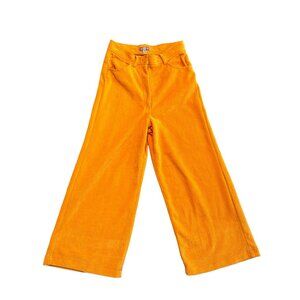 Urban Outfitters Yellow-Orange Super Wide Leg Corduroy Pants Women's Sz 12 30x28